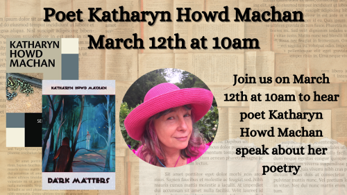 Poet Katharyn Howd Machan at Café con Libros at the Key West Library on March 12 at 10am.