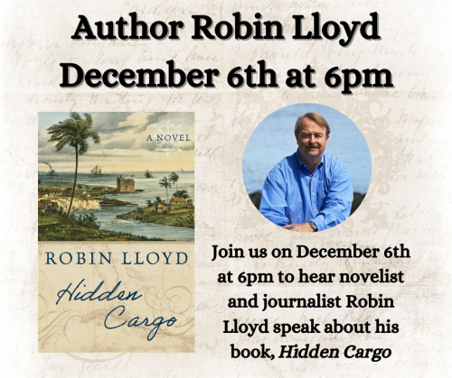Author Talk with Robin Lloyd on December 6 at the Key West Library.