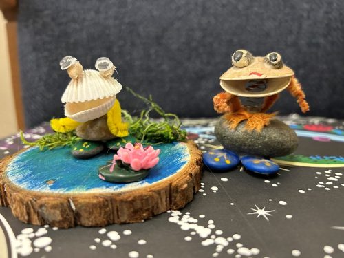 Frog on a Lily Pond for Adult Crafting Corner on July 31st at the Key West Library