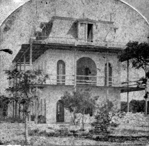 A three story building with scaffolding around it.